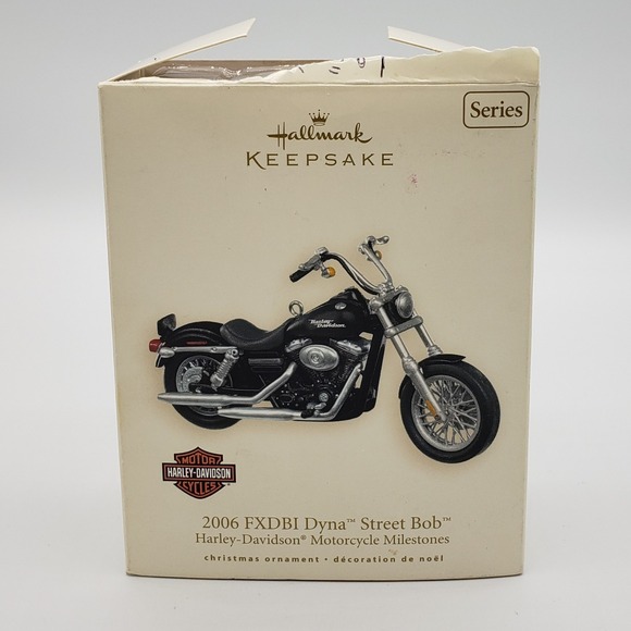 2007Hallmark Harley-Davidson Motorcycle Ornament 2006 FXDBI Dyna Street Bob - Picture 3 of 8